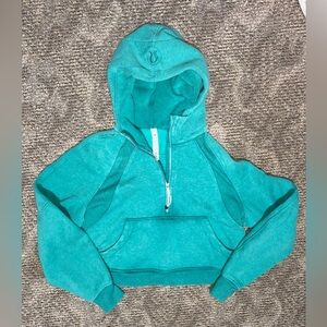 Lululemon Athletica Green Scuba Zip-Up Hoodie- M/L